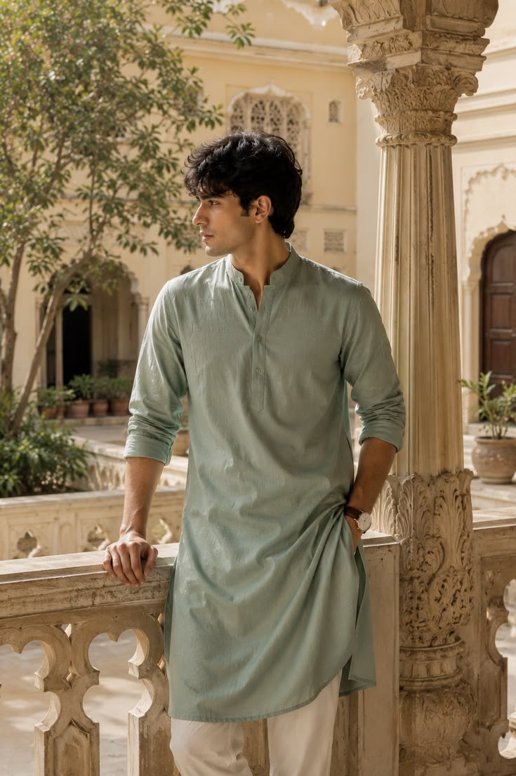 White Cotton Kurta Fabric