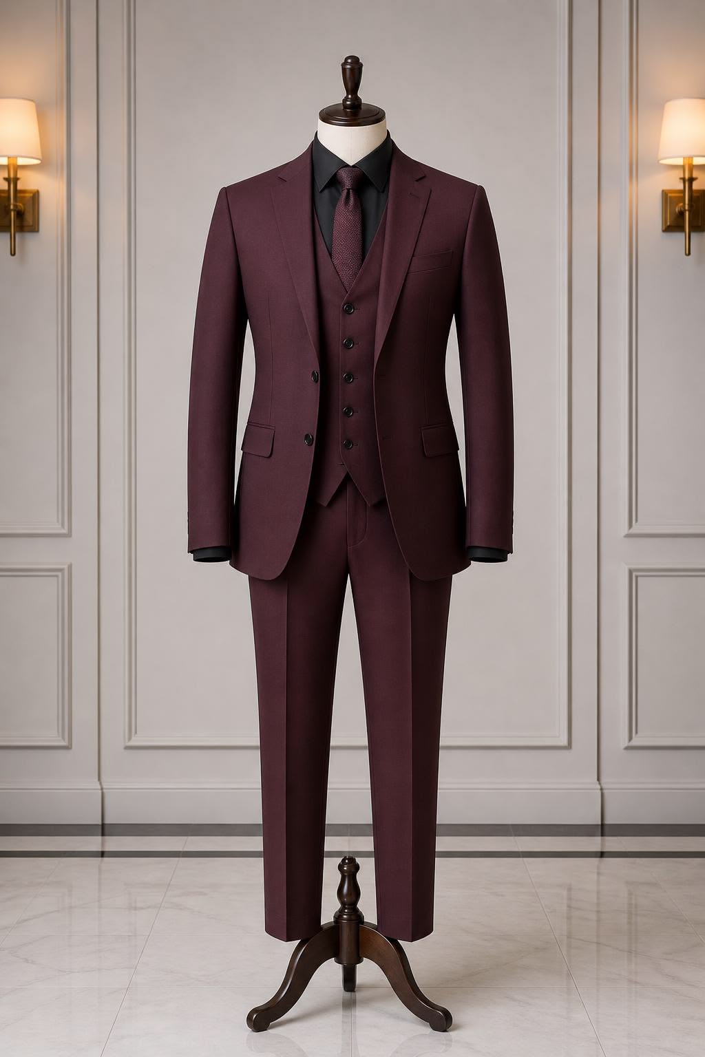 Brown Tweed Suiting Fabric