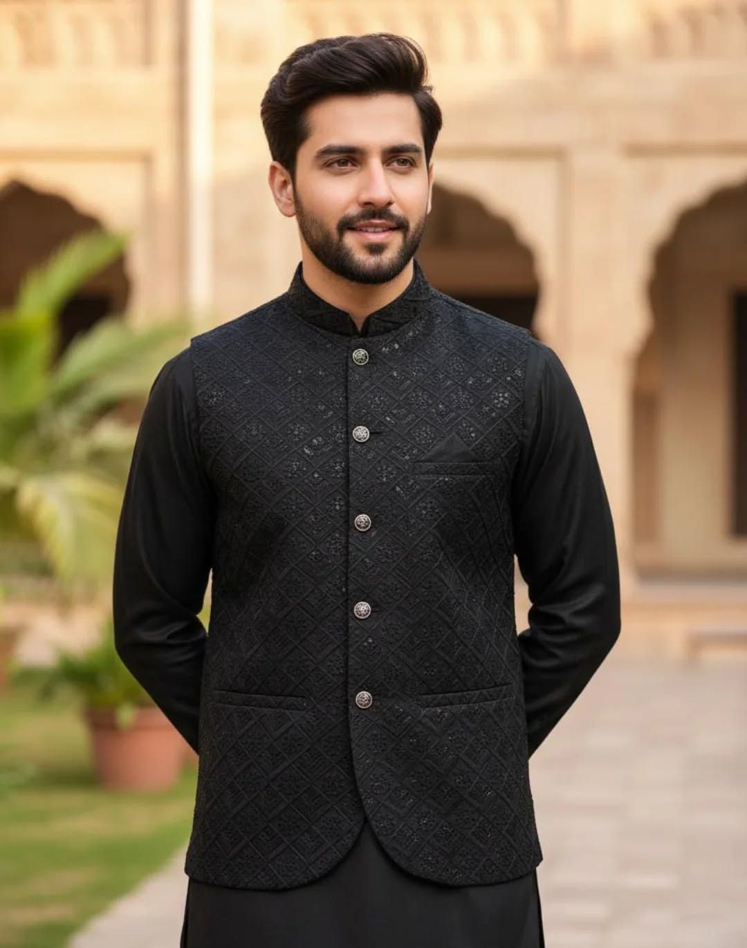Gold Brocade Waistcoat Fabric