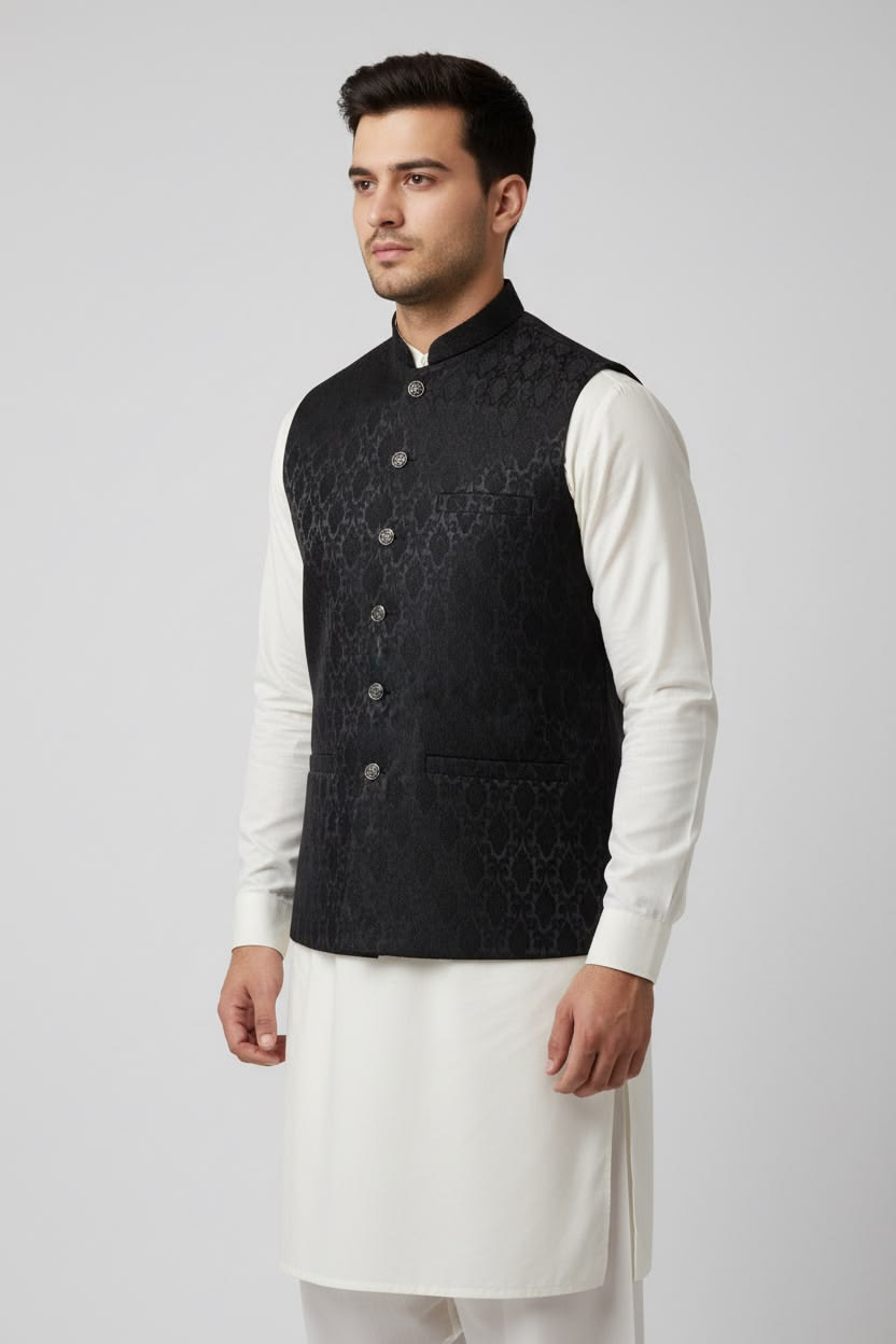 Printed Cotton Waistcoat